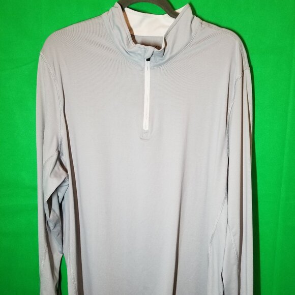 1764 Noah Golf Performance 1/4 Zip Long Sleeve Shirt Mens XL Gray Activewear - Picture 1 of 7